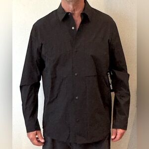 KARL LAGERFELD - NWT- Black Snap-Up Shirt/Jacket